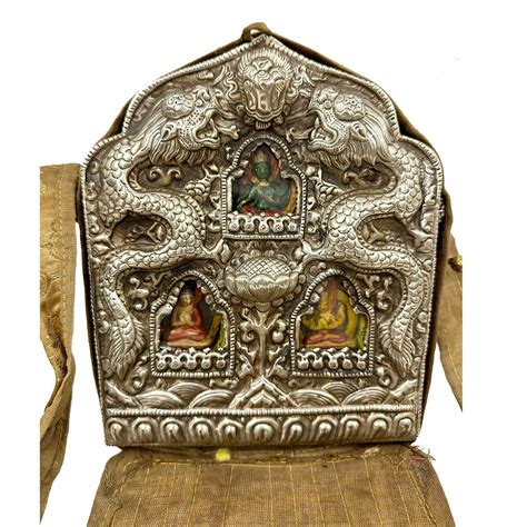 green brier metal prayer boxes|Tibetan Metal Ghau Pendant, Buddhist Prayer Box, Handcarved .